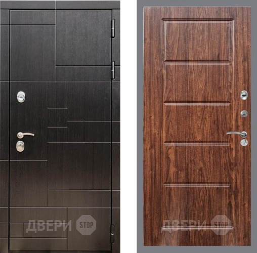 Входная металлическая Дверь Рекс (REX) 20 FL-39 орех тисненый в Павловском Посаде