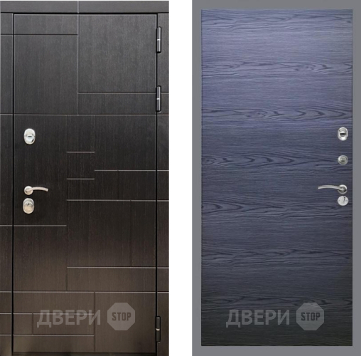 Входная металлическая Дверь Рекс (REX) 20 GL Дуб тангенальный черный в Павловском Посаде