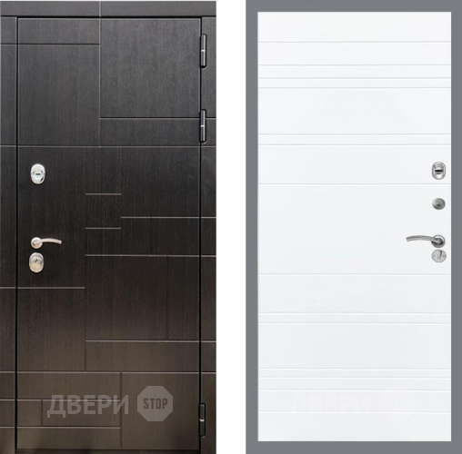 Входная металлическая Дверь Рекс (REX) 20 Line Силк Сноу в Павловском Посаде