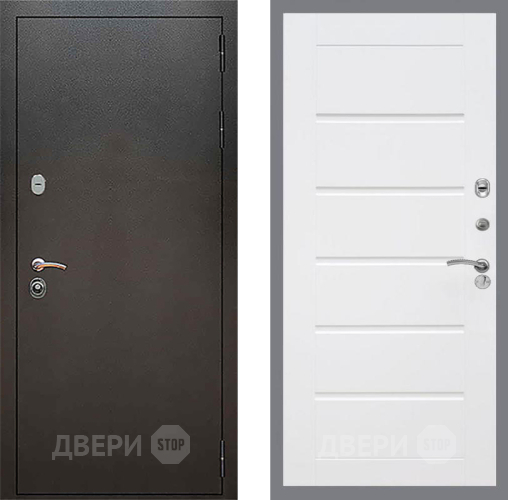 Дверь Рекс (REX) 5 Серебро Антик Сити Белый ясень в Павловском Посаде