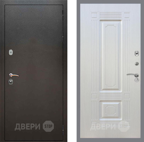 Входная металлическая Дверь Рекс (REX) 5 Серебро Антик FL-2 Лиственница беж в Павловском Посаде