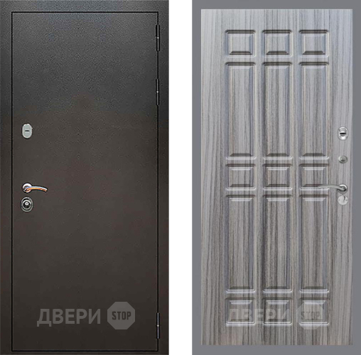 Входная металлическая Дверь Рекс (REX) 5 Серебро Антик FL-33 Сандал грей в Павловском Посаде
