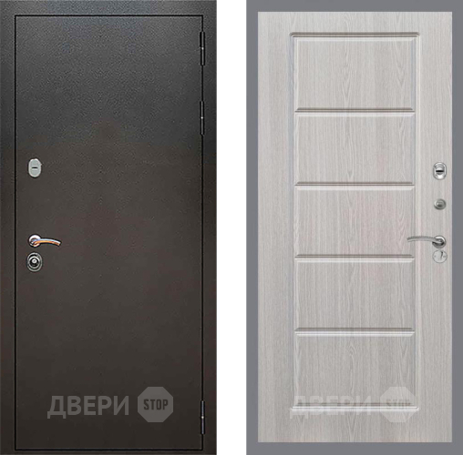 Входная металлическая Дверь Рекс (REX) 5 Серебро Антик FL-39 Беленый дуб в Павловском Посаде