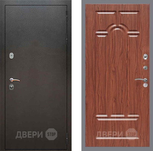 Входная металлическая Дверь Рекс (REX) 5 Серебро Антик FL-58 орех тисненый в Павловском Посаде