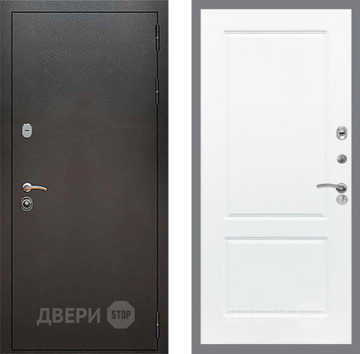Входная металлическая Дверь Рекс (REX) 5 Серебро Антик FL-117 Силк Сноу в Павловском Посаде