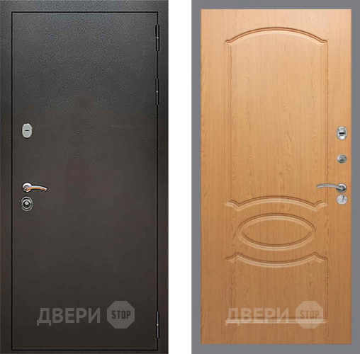 Входная металлическая Дверь Рекс (REX) 5 Серебро Антик FL-128 Дуб в Павловском Посаде