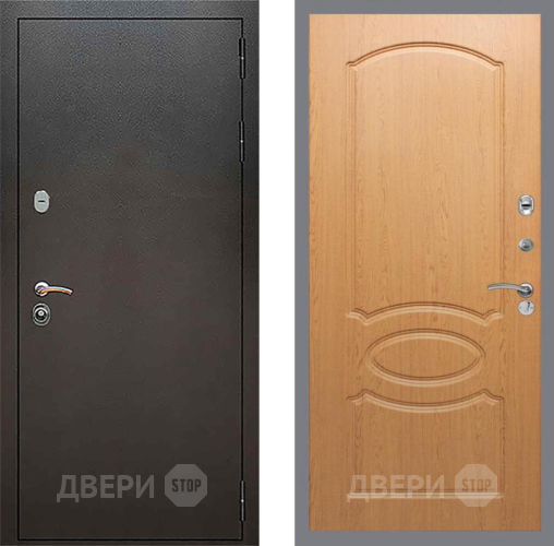 Входная металлическая Дверь Рекс (REX) 5 Серебро Антик FL-128 Дуб в Павловском Посаде