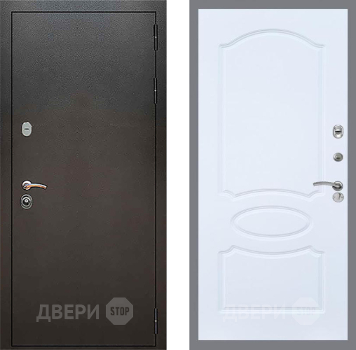 Дверь Рекс (REX) 5 Серебро Антик FL-128 Силк Сноу в Павловском Посаде