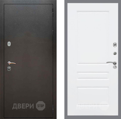 Дверь Рекс (REX) 5 Серебро Антик FL-243 Силк Сноу в Павловском Посаде