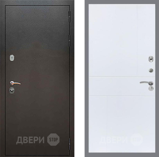 Дверь Рекс (REX) 5 Серебро Антик FL-290 Силк Сноу в Павловском Посаде