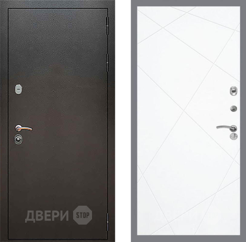 Дверь Рекс (REX) 5 Серебро Антик FL-291 Силк Сноу в Павловском Посаде