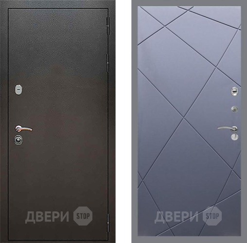 Дверь Рекс (REX) 5 Серебро Антик FL-291 Силк титан в Павловском Посаде