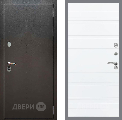 Дверь Рекс (REX) 5 Серебро Антик Line Силк Сноу в Павловском Посаде