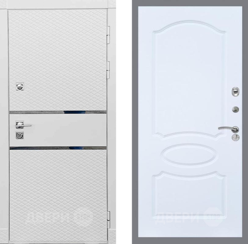 Входная металлическая Дверь Рекс (REX) 15 Силк Сноу FL-128 Силк Сноу в Павловском Посаде
