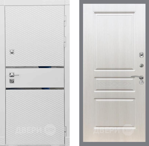 Входная металлическая Дверь Рекс (REX) 15 Силк Сноу FL-243 Лиственница беж в Павловском Посаде