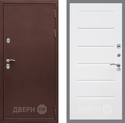 Входная металлическая Дверь Рекс (REX) 5А Сити Белый ясень в Павловском Посаде