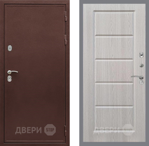 Входная металлическая Дверь Рекс (REX) 5А FL-39 Беленый дуб в Павловском Посаде