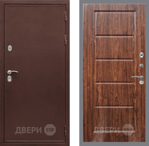 Входная металлическая Дверь Рекс (REX) 5А FL-39 орех тисненый в Павловском Посаде