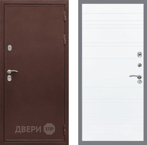 Входная металлическая Дверь Рекс (REX) 5А Line Силк Сноу в Павловском Посаде