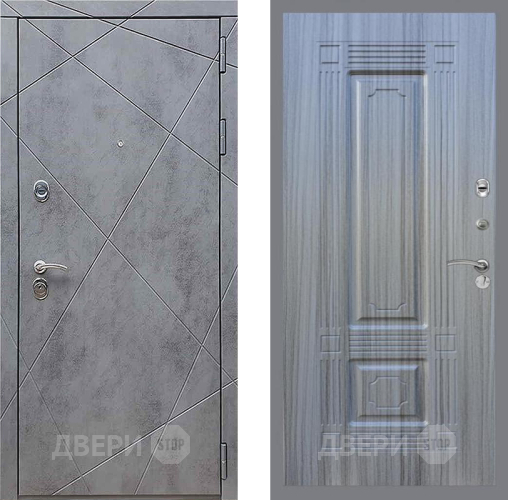 Входная металлическая Дверь Рекс (REX) 13 Бетон Темный FL-2 Сандал грей в Павловском Посаде