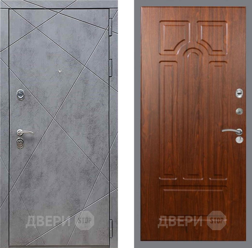 Входная металлическая Дверь Рекс (REX) 13 Бетон Темный FL-58 Морёная берёза в Павловском Посаде