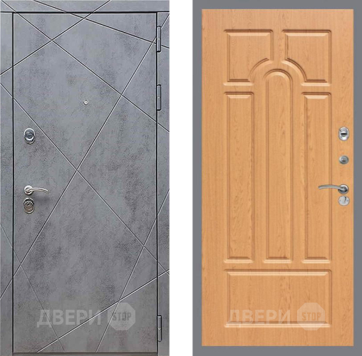Входная металлическая Дверь Рекс (REX) 13 Бетон Темный FL-58 Дуб в Павловском Посаде