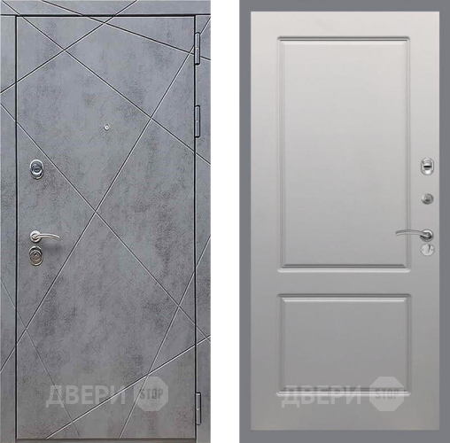 Входная металлическая Дверь Рекс (REX) 13 Бетон Темный FL-117 Грей софт в Павловском Посаде