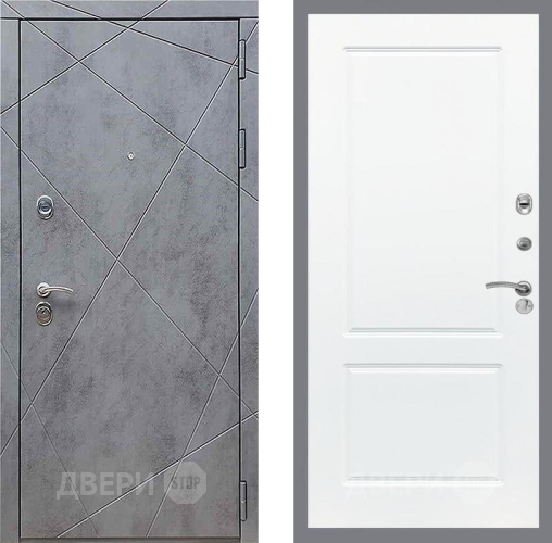 Входная металлическая Дверь Рекс (REX) 13 Бетон Темный FL-117 Силк Сноу в Павловском Посаде