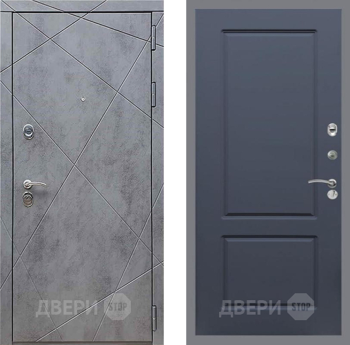 Входная металлическая Дверь Рекс (REX) 13 Бетон Темный FL-117 Силк титан в Павловском Посаде