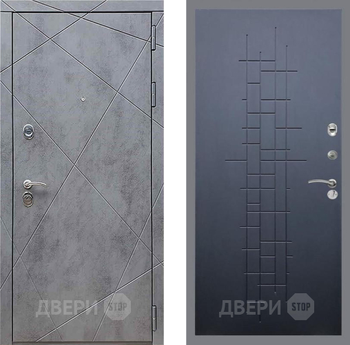 Входная металлическая Дверь Рекс (REX) 13 Бетон Темный FL-289 Ясень черный в Павловском Посаде