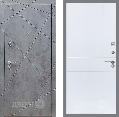 Входная металлическая Дверь Рекс (REX) 13 Бетон Темный FL-290 Силк Сноу в Павловском Посаде