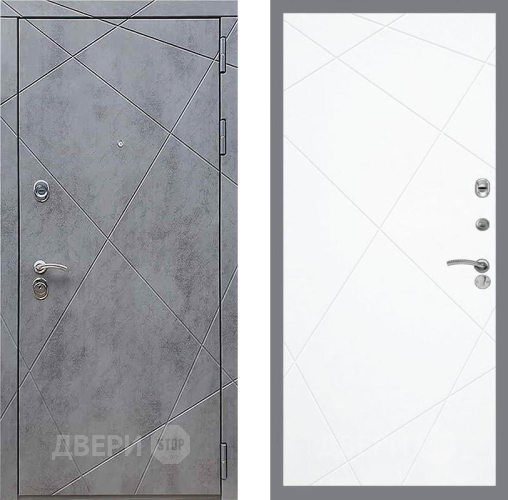 Дверь Рекс (REX) 13 Бетон Темный FL-291 Силк Сноу в Павловском Посаде