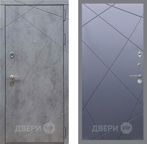 Входная металлическая Дверь Рекс (REX) 13 Бетон Темный FL-291 Силк титан в Павловском Посаде