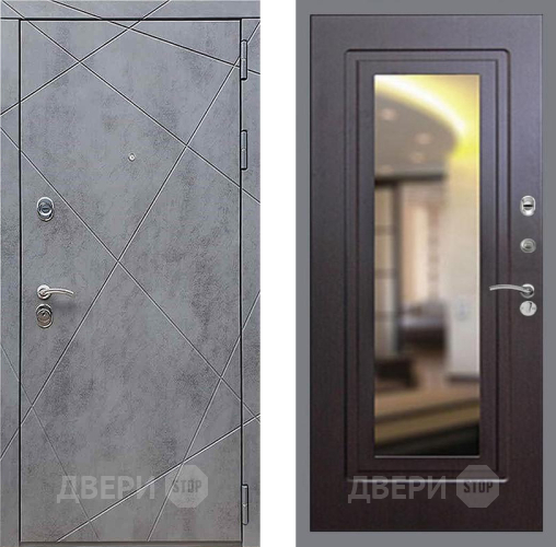 Входная металлическая Дверь Рекс (REX) 13 Бетон Темный FLZ-120 Венге в Павловском Посаде
