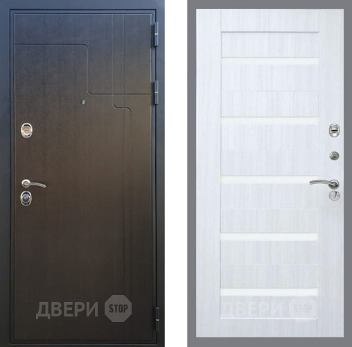 Дверь Рекс (REX) Премиум-246 СБ-14 стекло белое Сандал белый в Павловском Посаде
