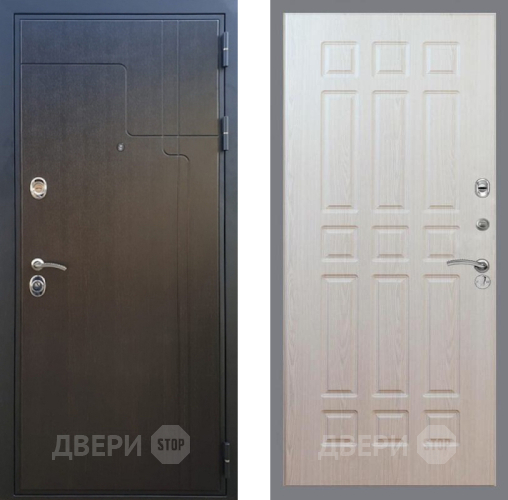 Входная металлическая Дверь Рекс (REX) Премиум-246 FL-33 Беленый дуб в Павловском Посаде