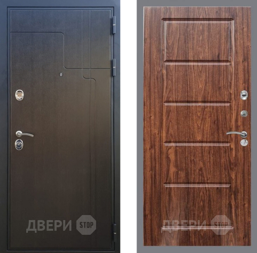 Входная металлическая Дверь Рекс (REX) Премиум-246 FL-39 орех тисненый в Павловском Посаде