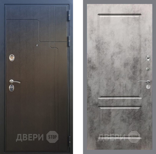 Входная металлическая Дверь Рекс (REX) Премиум-246 FL-117 Бетон темный в Павловском Посаде