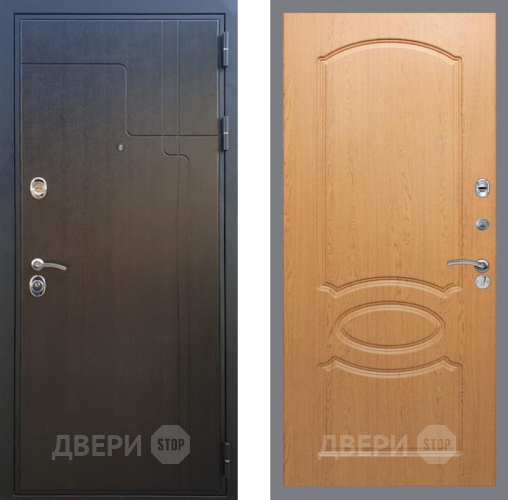 Входная металлическая Дверь Рекс (REX) Премиум-246 FL-128 Дуб в Павловском Посаде