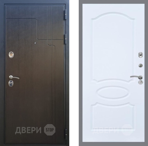 Входная металлическая Дверь Рекс (REX) Премиум-246 FL-128 Силк Сноу в Павловском Посаде