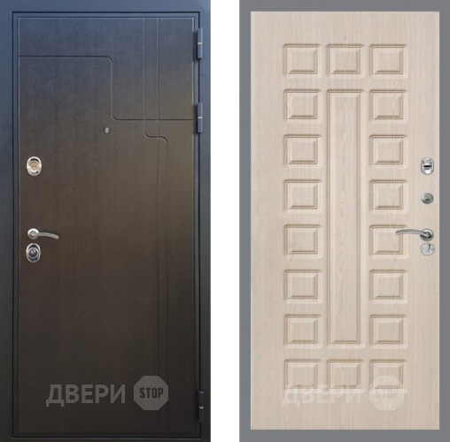 Входная металлическая Дверь Рекс (REX) Премиум-246 FL-183 Беленый дуб в Павловском Посаде