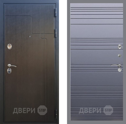 Входная металлическая Дверь Рекс (REX) Премиум-246 Line Силк титан в Павловском Посаде