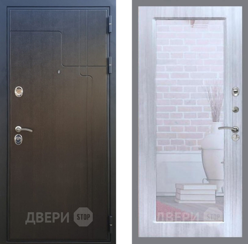 Дверь Рекс (REX) Премиум-246 Зеркало Пастораль Сандал белый в Павловском Посаде