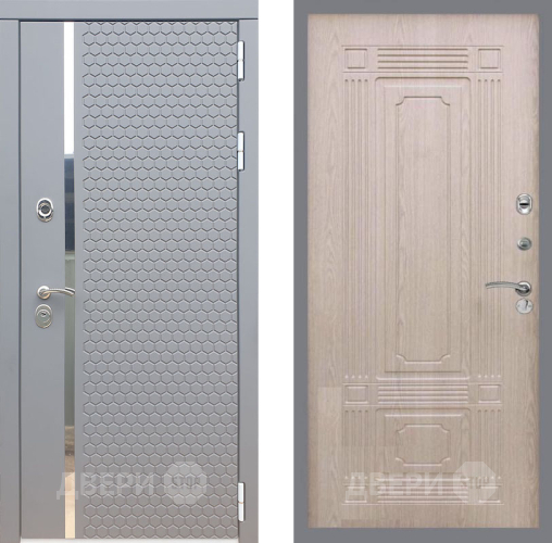 Входная металлическая Дверь Рекс (REX) 24 FL-2 Беленый дуб в Павловском Посаде