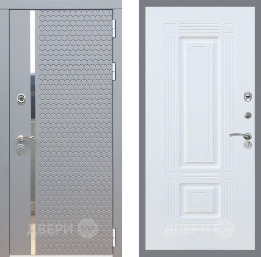 Входная металлическая Дверь Рекс (REX) 24 FL-2 Силк Сноу в Павловском Посаде