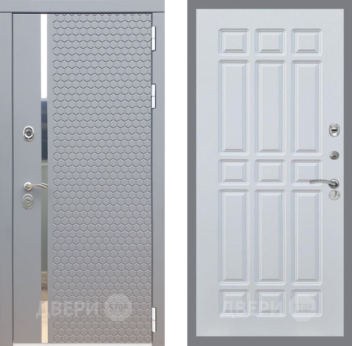 Входная металлическая Дверь Рекс (REX) 24 FL-33 Белый ясень в Павловском Посаде