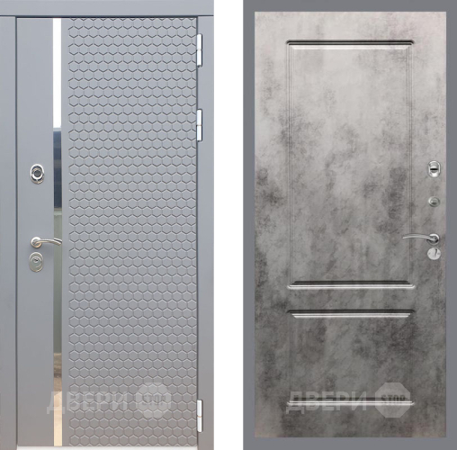 Входная металлическая Дверь Рекс (REX) 24 FL-117 Бетон темный в Павловском Посаде