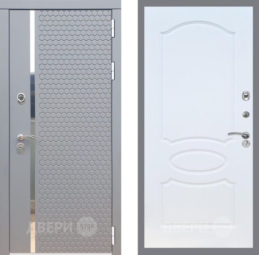 Входная металлическая Дверь Рекс (REX) 24 FL-128 Белый ясень в Павловском Посаде