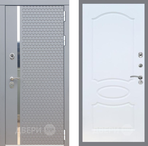 Входная металлическая Дверь Рекс (REX) 24 FL-128 Белый ясень в Павловском Посаде
