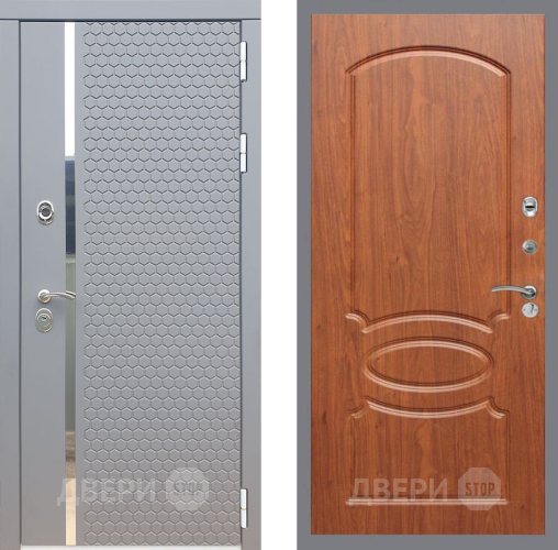 Входная металлическая Дверь Рекс (REX) 24 FL-128 Морёная берёза в Павловском Посаде
